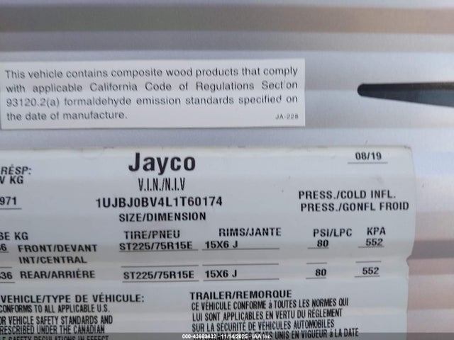 Jayco Jayfl184bh 2020 1UJBJ0BV4L1T60174 Image 9