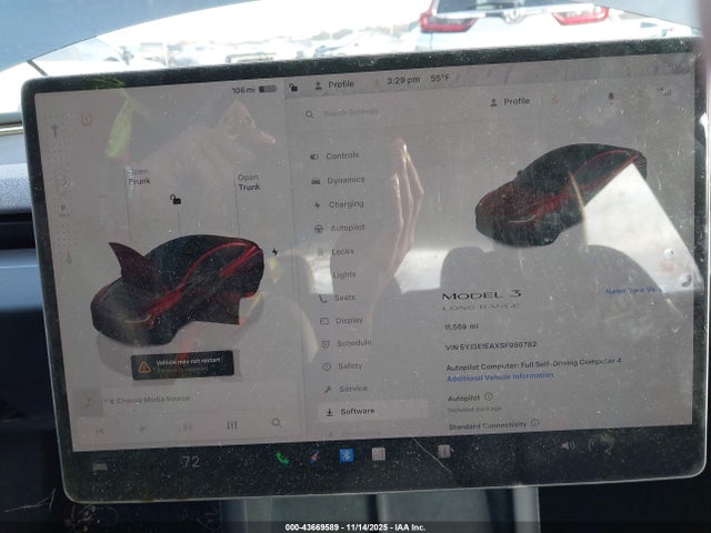 2025 TESLA MODEL 3 5YJ3E1EAXSF998782 Photo 6