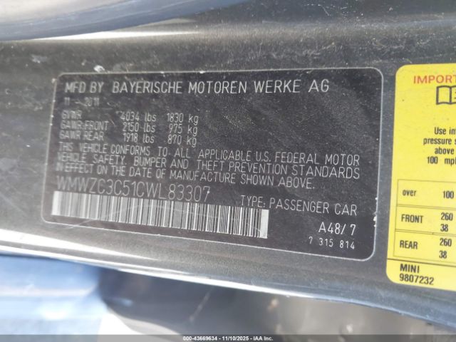 2012 MINI COOPER S COUNTRYMAN WMWZC3C51CWL83307 Photo 8