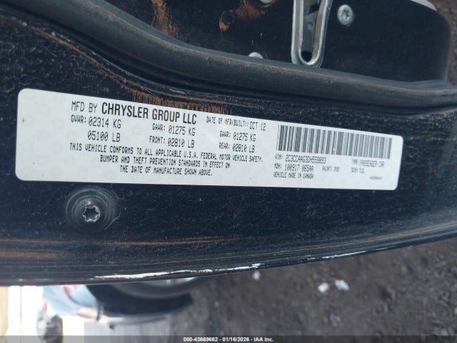 43669662 :رقم المزاد ، 2C3CCAAG3DH559893 vin ، 2013 Chrysler 300 مزاد بيع