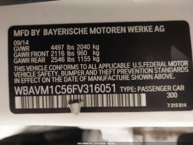 2015 BMW X1 WBAVM1C56FV316051 Photo 8