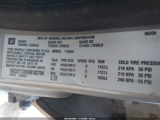 2009 CHEVROLET COLORADO 1GCDT13E698102794 Photo 8