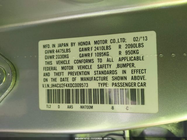 2013 ACURA TSX JH4CU2F4XDC009573 Photo 8