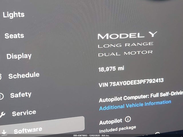 2023 TESLA MODEL Y 7SAYGDEE3PF792413 Photo 6