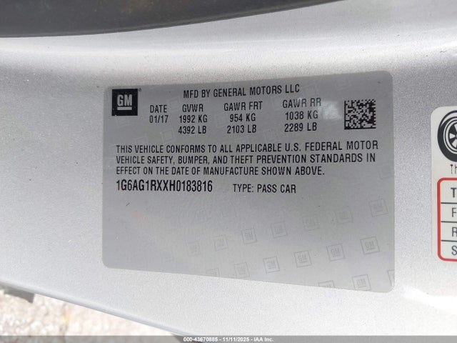 2017 CADILLAC ATS 1G6AG1RXXH0183816 Photo 8