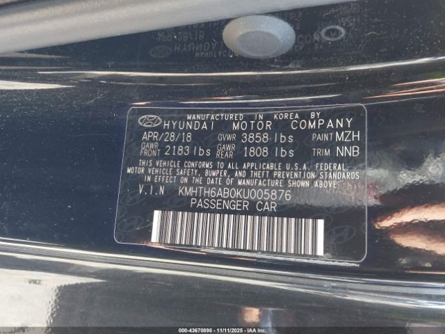 2019 HYUNDAI VELOSTER KMHTH6AB0KU005876 Photo 8