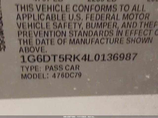 2020 CADILLAC CT5 1G6DT5RK4L0136987 Photo 8