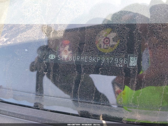 Toyota COROLLA SE 2019 5YFBURHE9KP917996 Image 9