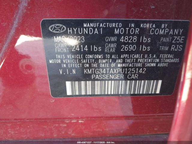 2023 GENESIS G70 KMTG34TAXPU125142 Photo 8