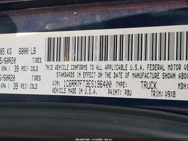 2014 RAM 1500 1C6RR7FT3ES196400 Photo 8