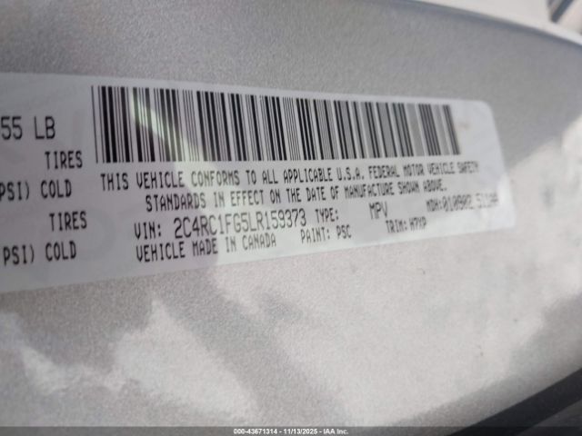 2020 CHRYSLER PACIFICA 2C4RC1FG5LR159373 Photo 8