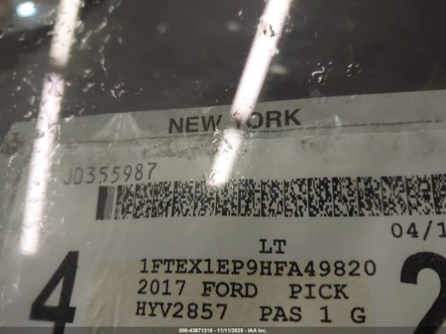 2017 FORD F-150 1FTEX1EP9HFA49820 Photo 8