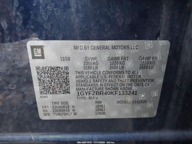 2019 CADILLAC XT4 1GYFZBR40KF133241 Photo 8