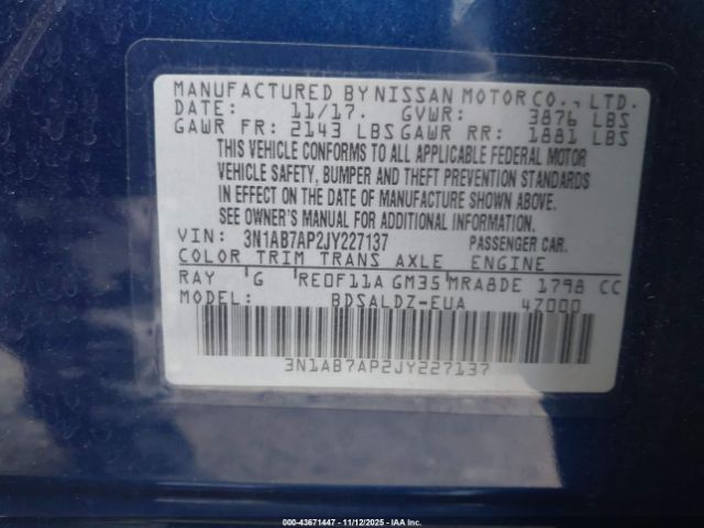 2018 NISSAN SENTRA 3N1AB7AP2JY227137 Photo 8