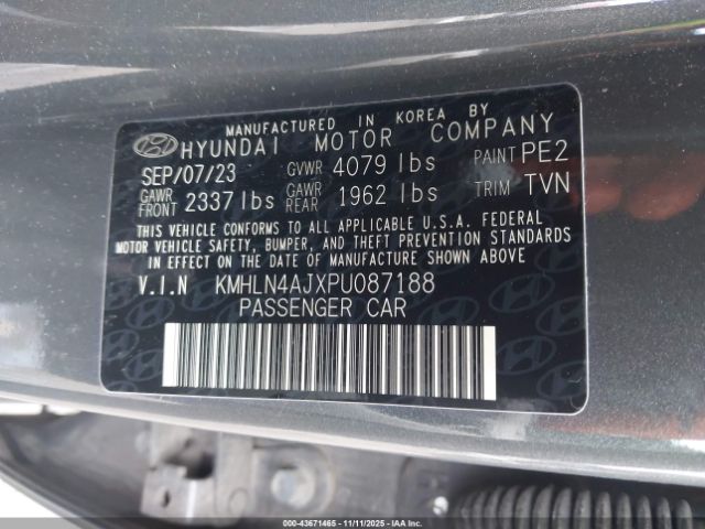 2023 HYUNDAI ELANTRA HYBRID KMHLN4AJXPU087188 Photo 8