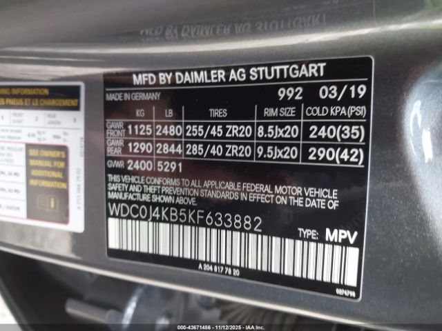 2019 MERCEDES-BENZ GLC 300 COUPE WDC0J4KB5KF633882 Photo 8