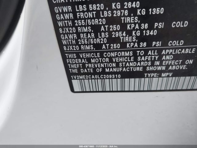 2020 VOLKSWAGEN ATLAS CROSS SPORT 1V2ME2CA0LC209310 Photo 8