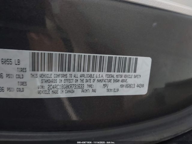 2019 CHRYSLER PACIFICA 2C4RC1BG0KR731633 Photo 8
