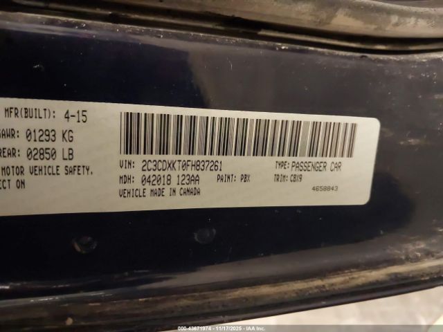 2015 DODGE CHARGER 2C3CDXKT0FH837261 Photo 8