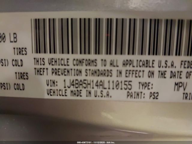 2010 JEEP WRANGLER UNLIMITED 1J4BA5H14AL110155 Photo 8