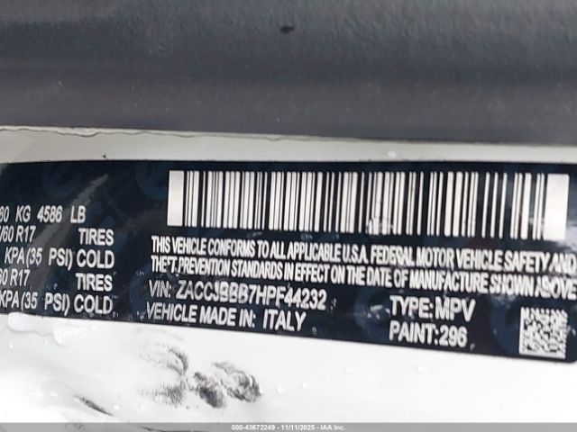 2017 JEEP RENEGADE ZACCJBBB7HPF44232 Photo 8