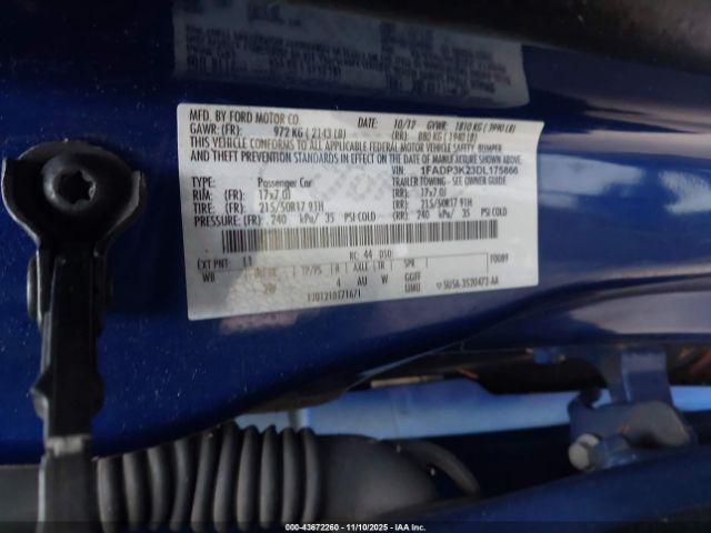2013 FORD FOCUS 1FADP3K23DL175866 Photo 8