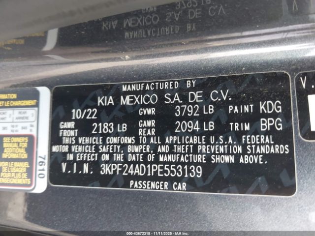2023 KIA FORTE 3KPF24AD1PE553139 Photo 8