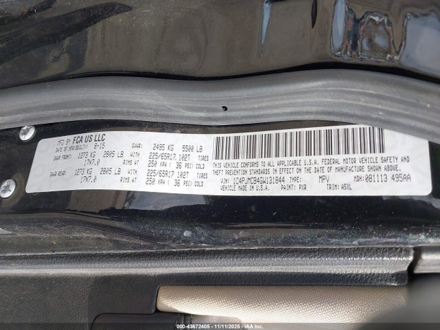 Jeep Cherokee Latitude 2016 1C4PJMCB4GW131844 Image 9