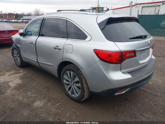 2014 ACURA MDX 5FRYD4H43EB036620 Photo 2