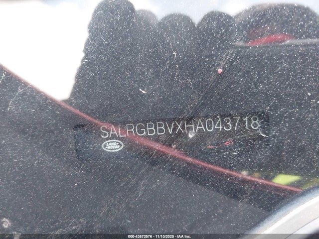 Land Rover s/c lev2 ulev 2017 SALRGBBVXHA043718 Image 9