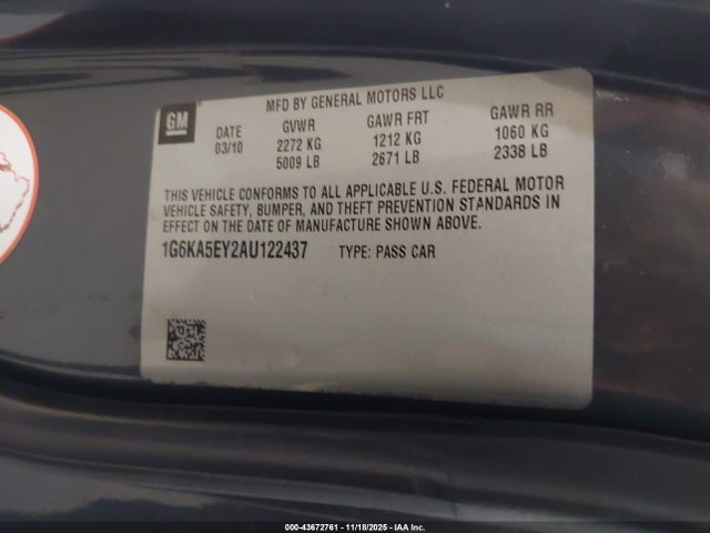 2010 CADILLAC DTS 1G6KA5EY2AU122437 Photo 8