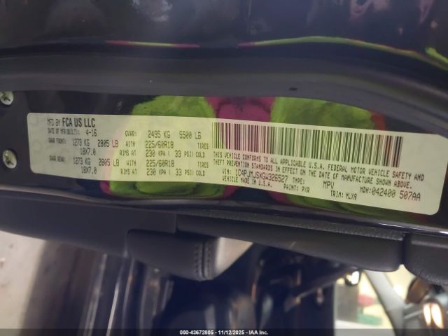 2016 JEEP CHEROKEE 1C4PJMJSXGW326527 Photo 8