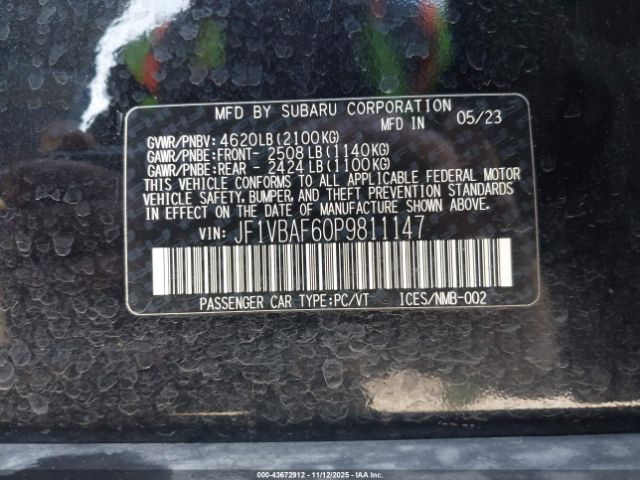 2023 SUBARU WRX JF1VBAF60P9811147 Photo 8