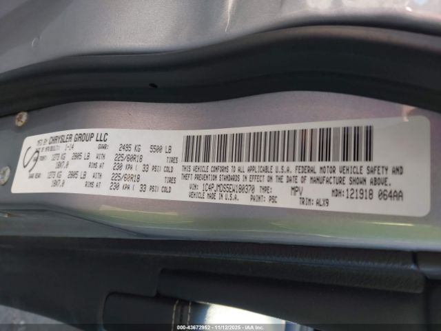 2014 JEEP CHEROKEE 1C4PJMDS5EW180370 Photo 8