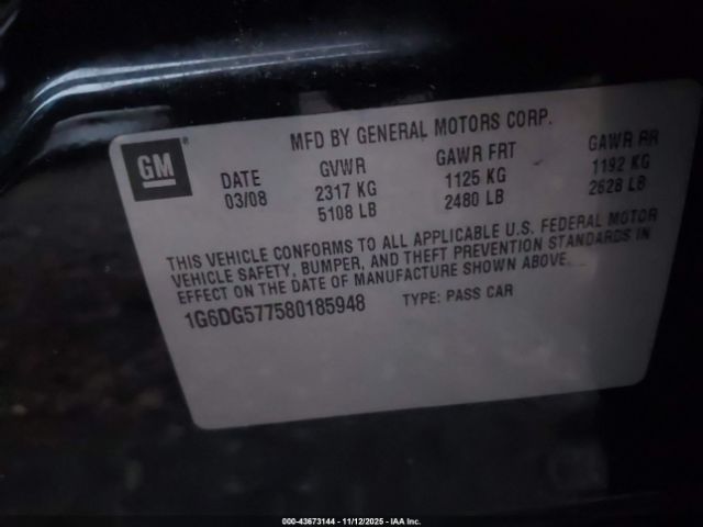 2008 CADILLAC CTS 1G6DG577580185948 Photo 8