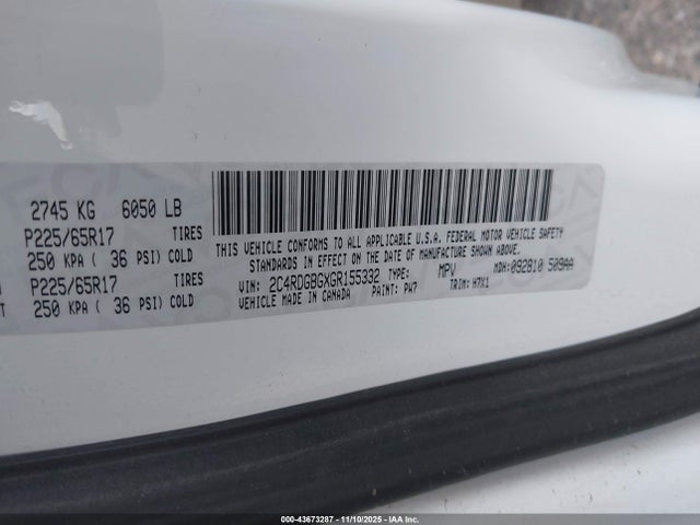 Dodge Grand Caravan Se 2016 2C4RDGBGXGR155332 Image 9