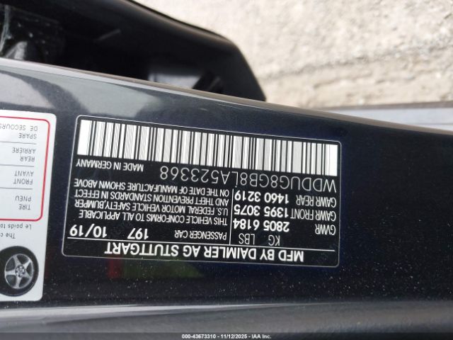 2020 MERCEDES-BENZ S 560 WDDUG8GB8LA523368 Photo 8