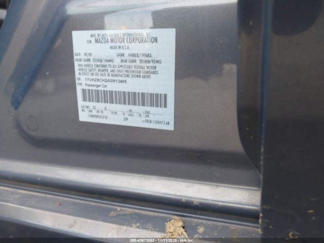 2010 MAZDA MAZDA6 1YVHZ8CH2A5M13495 Photo 8