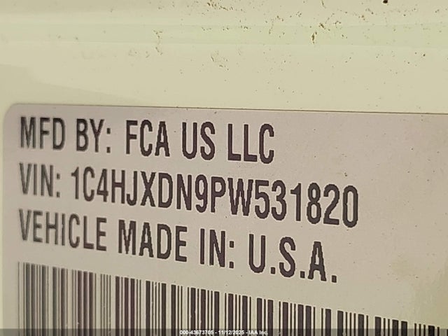 1C4HJXDN9PW531820 Jeep Wrangler 4-door Willys 4x4