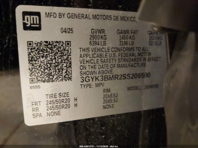 2025 CADILLAC OPTIQ 3GYK3BMR2SS209590 Photo 8