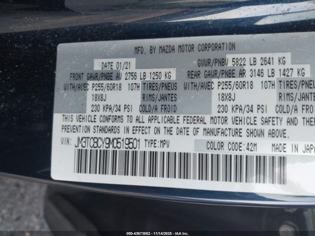 2021 MAZDA CX-9 JM3TCBCY9M0519501 Photo 8