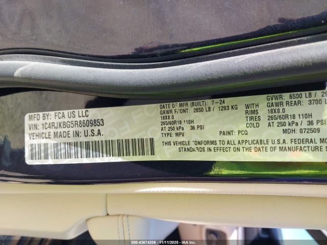 2024 JEEP GRAND CHEROKEE L 1C4RJKBG5R8609853 Photo 8