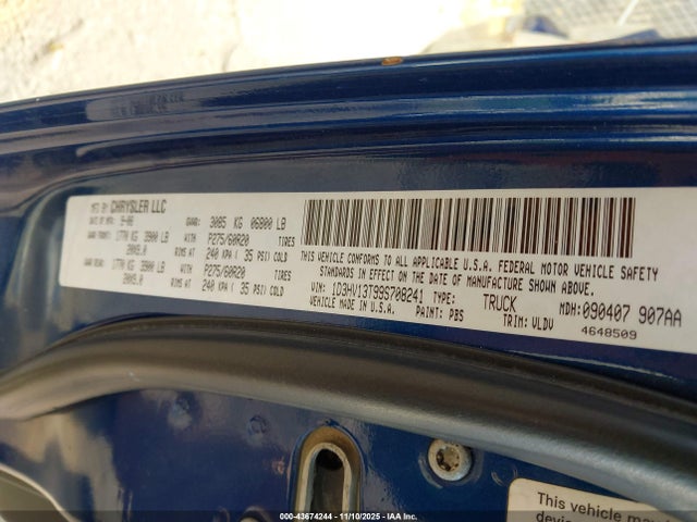 2009 DODGE RAM 1500 1D3HV13T99S708241 Photo 8