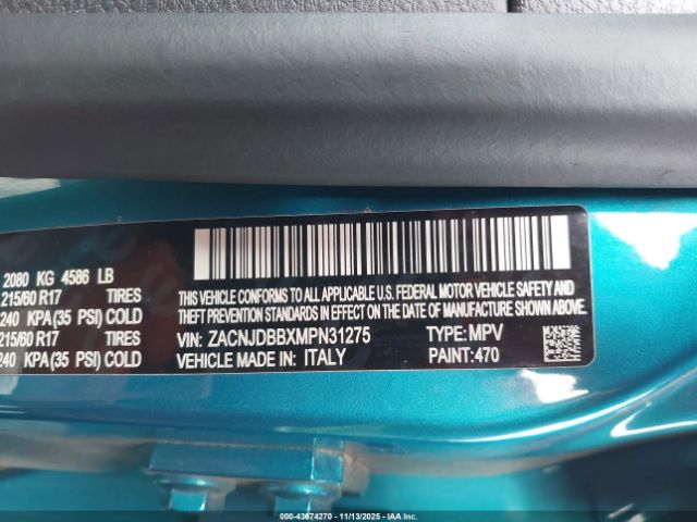 2021 JEEP RENEGADE ZACNJDBBXMPN31275 Photo 8