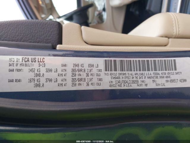 2020 JEEP GRAND CHEROKEE 1C4RJFBG4LC139259 Photo 8