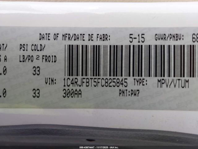 2015 JEEP GRAND CHEROKEE 1C4RJFBT5FC825845 Photo 8