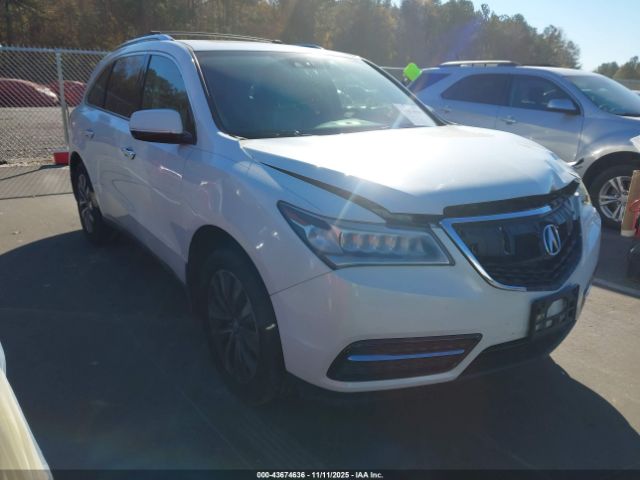 2014 ACURA MDX 5FRYD4H43EB017405 Photo 0