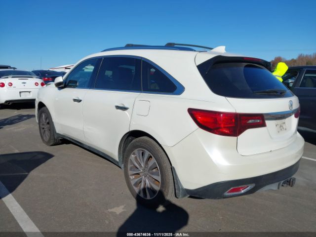 2014 ACURA MDX 5FRYD4H43EB017405 Photo 2