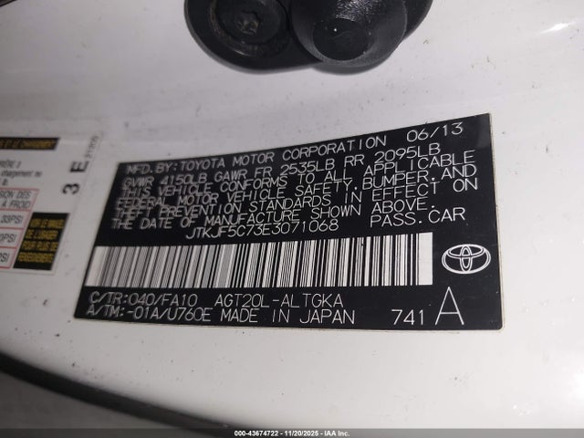 Scion TC 2014 JTKJF5C73E3071068 Image 9
