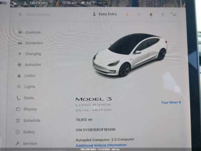 2018 TESLA MODEL 3 5YJ3E1EB1JF181496 Photo 6
